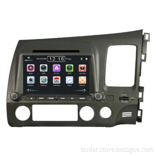 Car navigation system for Honda CIVIC 2006-2011 RHD,with CD/MP3/DVD/USB and 8-inch TFT monitor